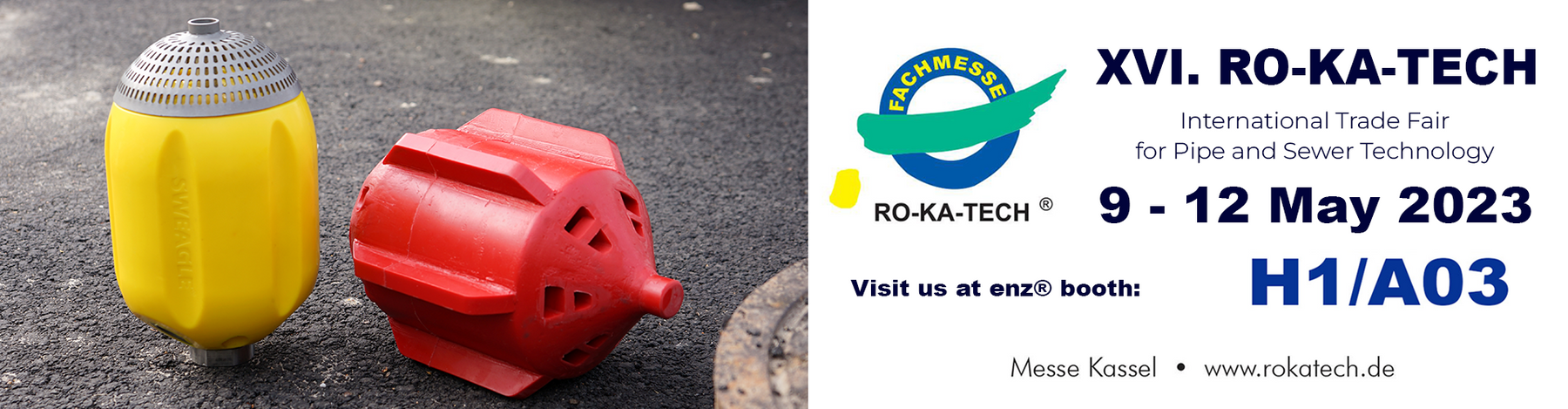 Visit us at Ro-Ka-Tech 9-12 May 2023