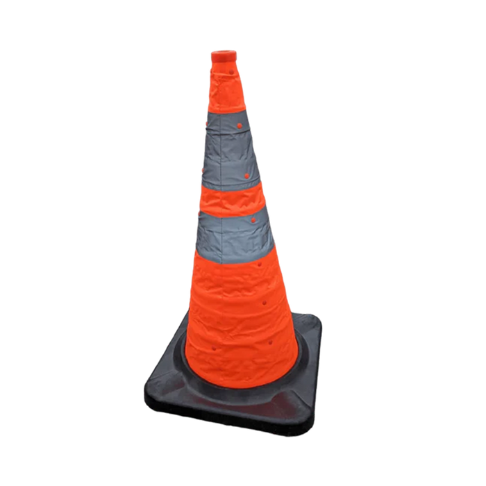 Foldable cone with LED