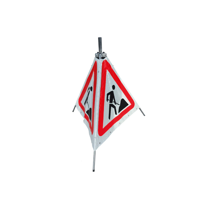 Foldable warning sign