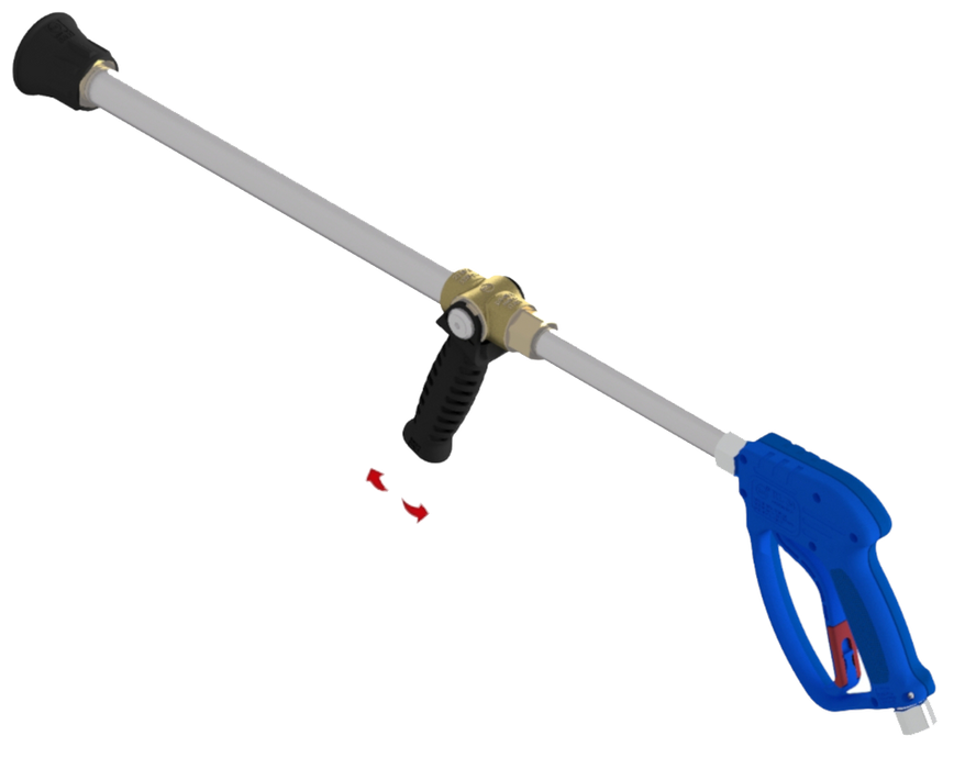 Variable jet lance
