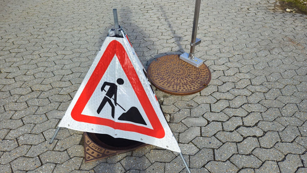 Foldable warning sign