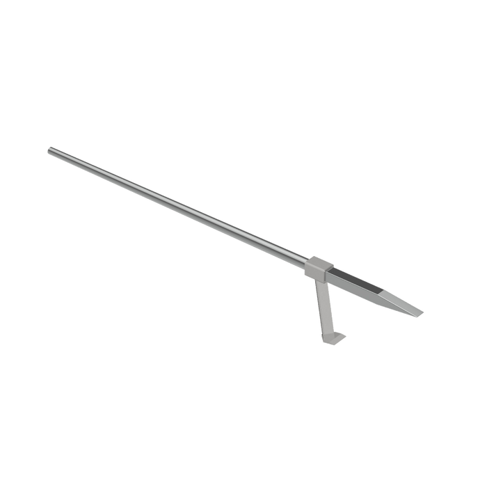 Aluminium lever with hook